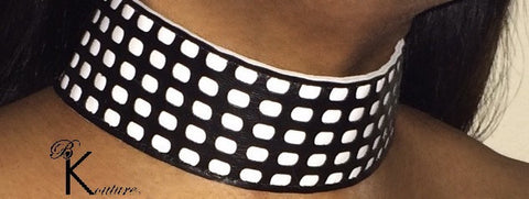 Black & White Choker Necklace